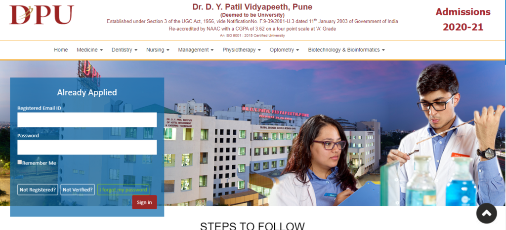 DY Patil International University Admission
