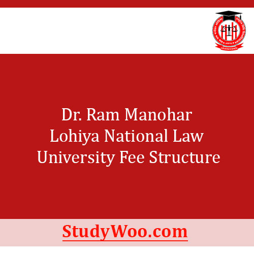 Dr. Ram Manohar Lohiya National Law University Fee Structure