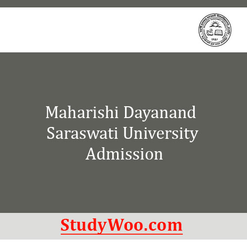 MDSU Admission 2024-25 Maharishi Dayanand Saraswati University ...