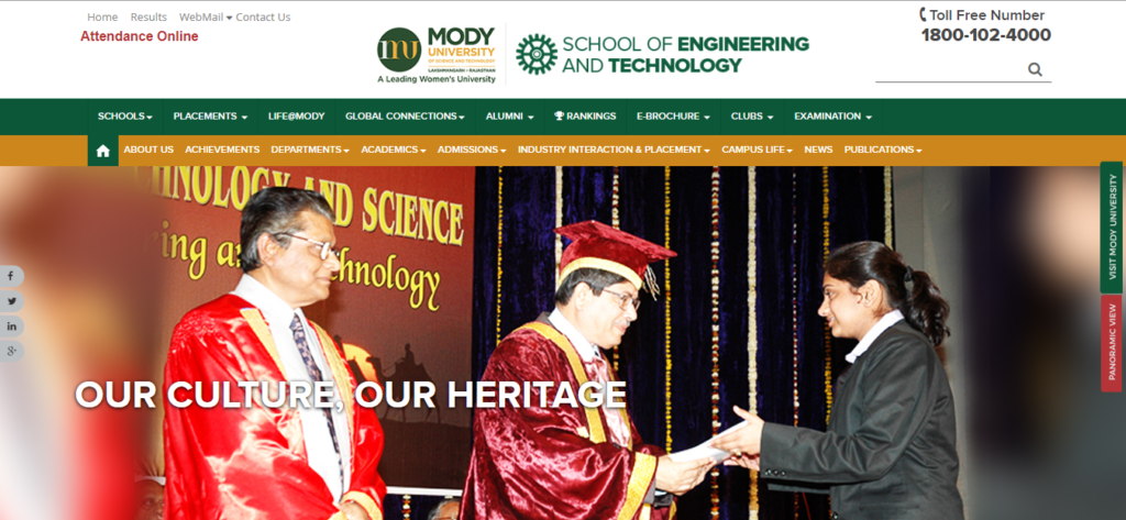 Mody University Admission