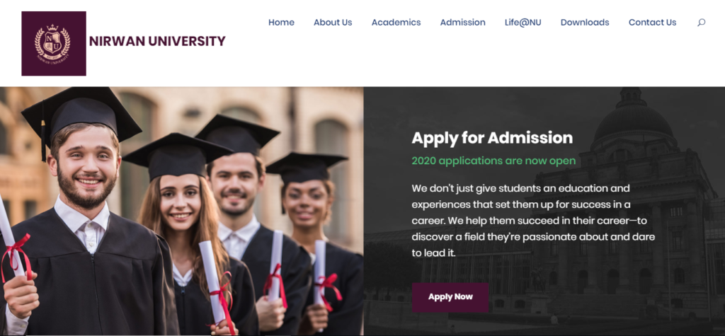 Nirwan University Admission