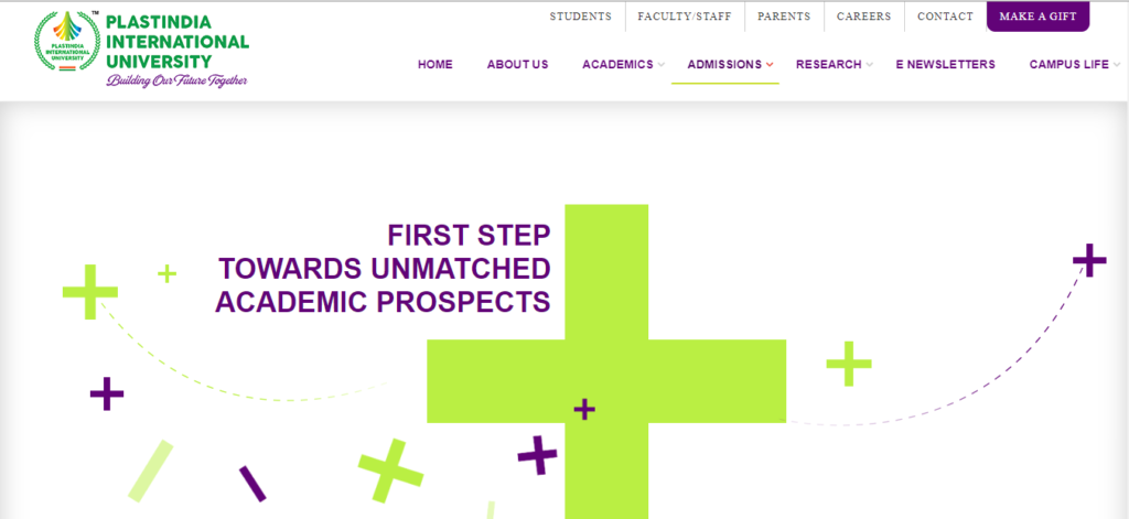 Plastindia International University Admission