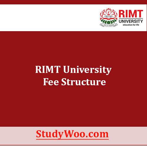 RIMT University Fee Structure