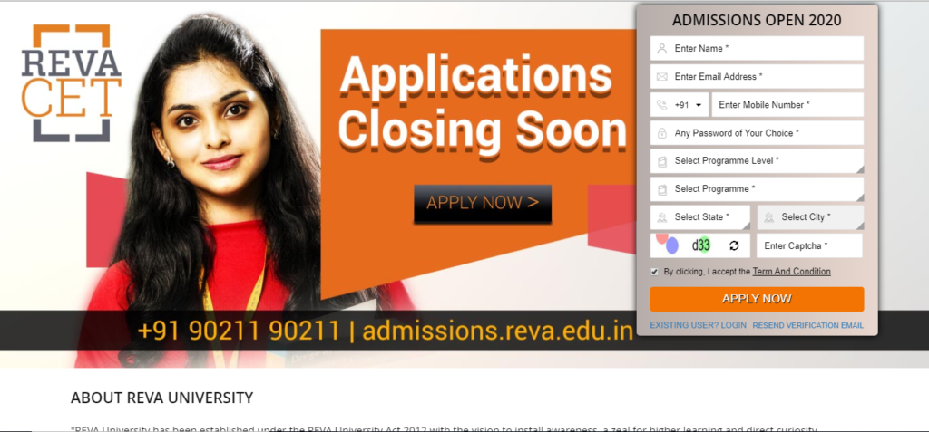 Reva University Admission