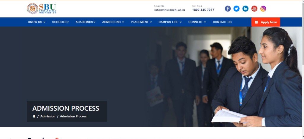 Sarla Birla University Admision 