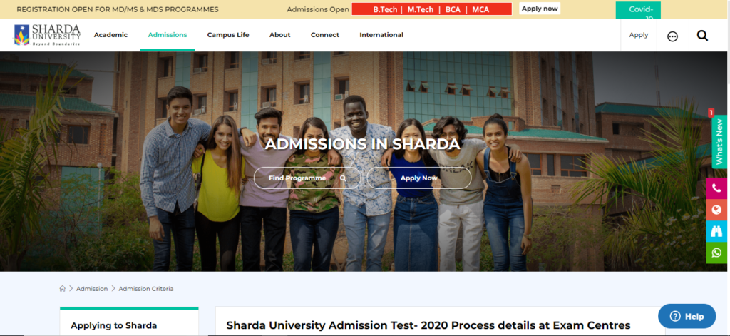 Sharda University Admission