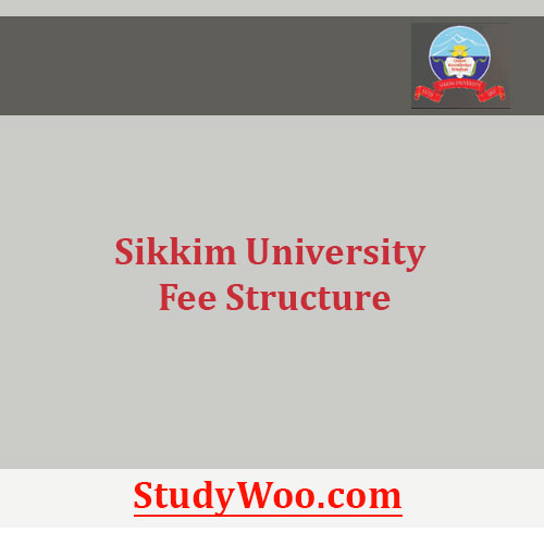 Sikkim University Fee Structure