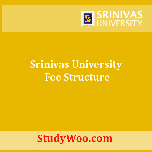 Srinivas University Fee Structure
