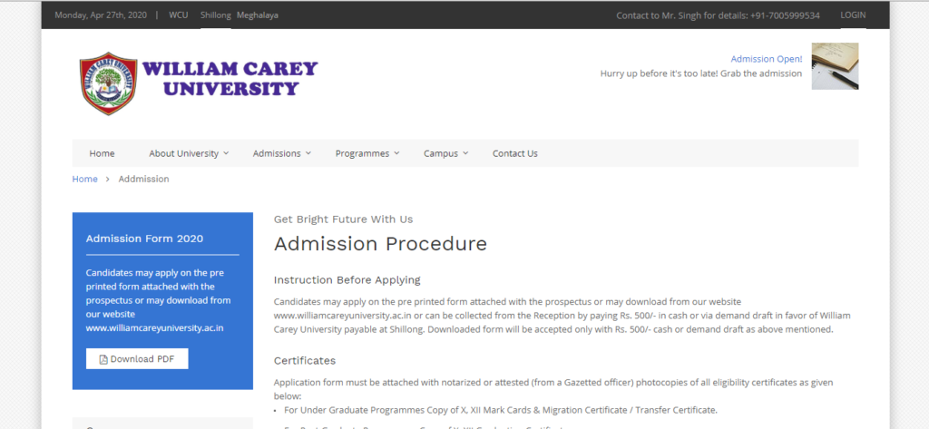 William Carey University Admission