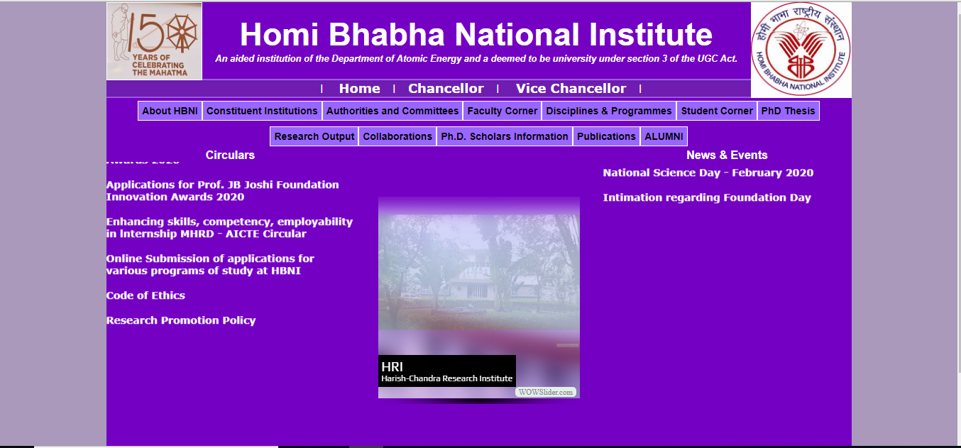 Homi Bhabha National Institute Admission