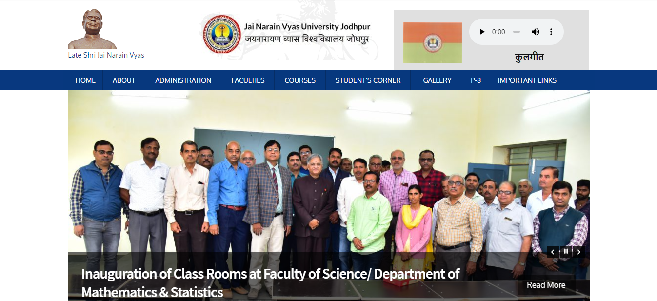 Jai Narain Vyas University Admission