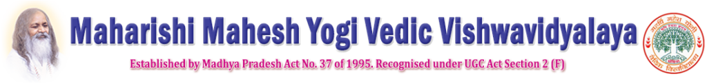 Maharshi Mahesh Yogi Vedic Vishwavidyalaya New Logo