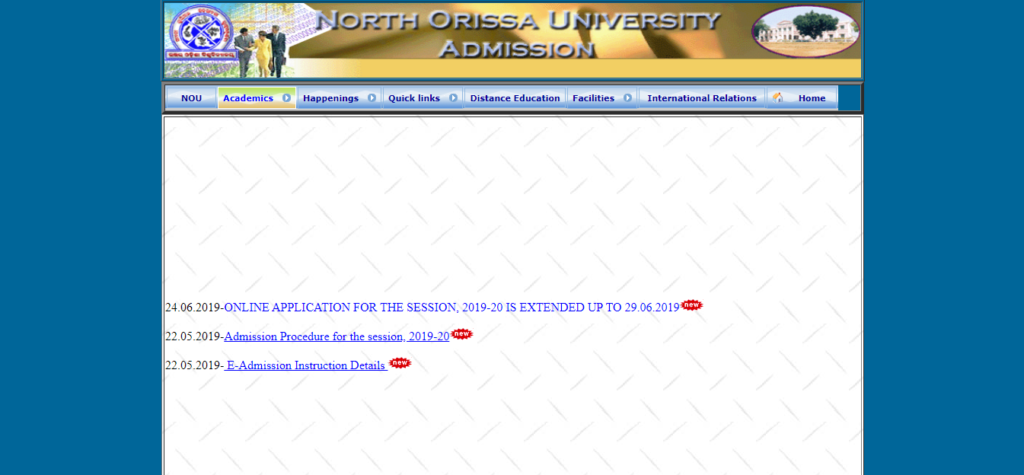 North Orissa University Admission 2022 23 Application Form Last Dates 