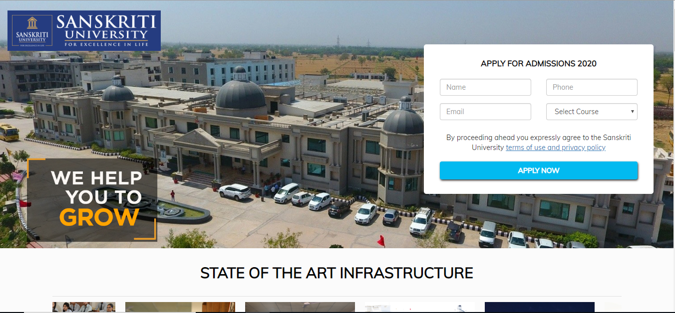 Sanskriti University Admission