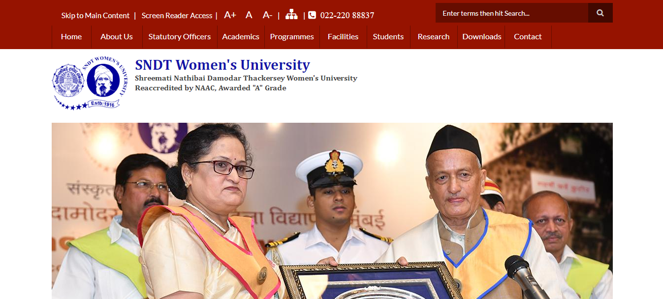 SNDT Women’s University Admission