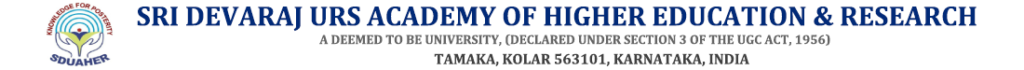Sri Devraj Urs Academy of Higher Education and Research New Logo