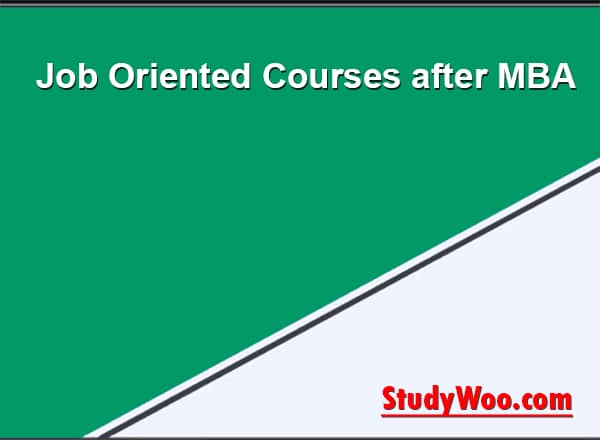 Job Oriented Courses after MBA