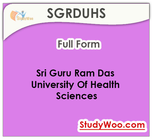 Sri Guru Ram Das University of Health Sciences Fees and Courses 2026