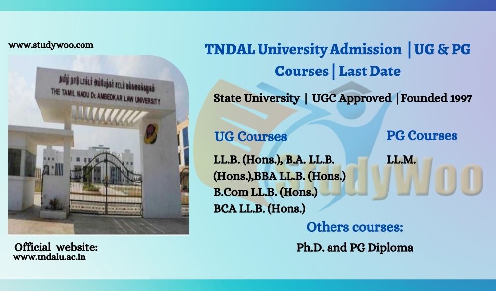 TNDALU Admission 2022-23