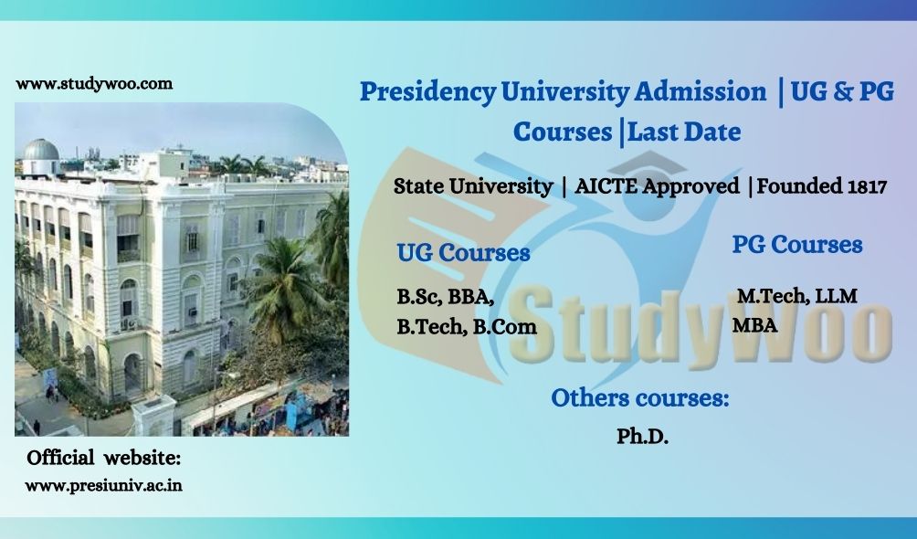 Presidency University Admission 2022